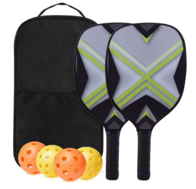 Pickleball Paddle Set Pickleball Raquettes Ball Set 2 Raquettes & 4